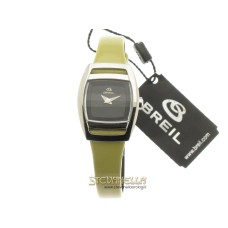  BREIL Lady quarzo acciaio cinturino vernice avorio 2519251047 new 